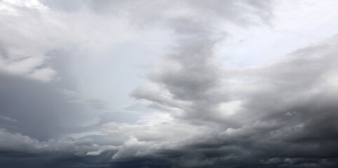 Grey clouds sky