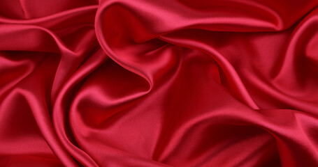 Obraz premium Red silk fabric