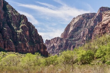 Big Bend in Zion National Park, Utah, USA