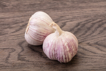Fresh ripe and tasty garlic