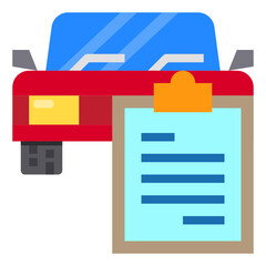 Clipboard flat icon