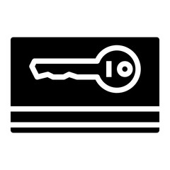 key card glyph icon