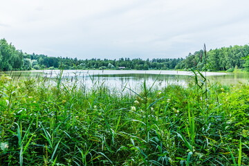 Alekseyevskaya Grove hiking trail in Losiny Ostrov National Park near Moscow, Russia