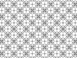 Beautiful seamless background with simple flowers