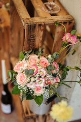 Wedding bouquet close up	
