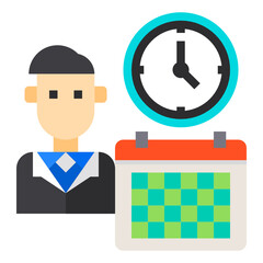 business man flat icon