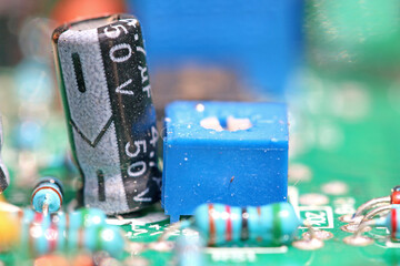 Close up of a circuit board	