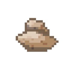 Icon rocks pixel art concept