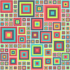 Abstract Geometric Pattern generative computational art illustration