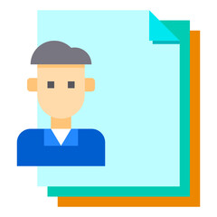 man flat icon