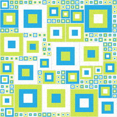 Abstract Geometric Pattern generative computational art illustration