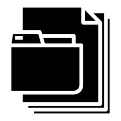 folder glyph icon