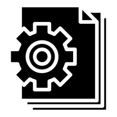 gear glyph icon