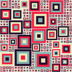 Abstract Geometric Pattern generative computational art illustration