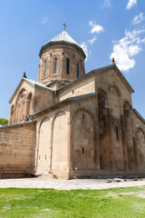 Samtavro Church exterior on a sunny day