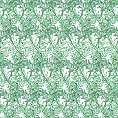 Olive branches. seamless pattern of olive tree branches. Decor element. Print on fabric.