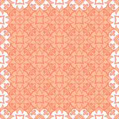 Geometric vector pattern with Pale yellow  color with red dots. simple ornament for wallpapers and backgrounds.