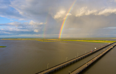 Rainbow over Mobile Bay, Alabama 