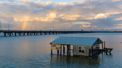 Rainbow over Mobile Bay 