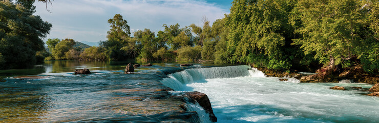 Manavgat Waterfall, one of the best tourism regions of Turkey © alicobanoglu