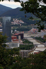 Urbanscape in the city of Bilbao