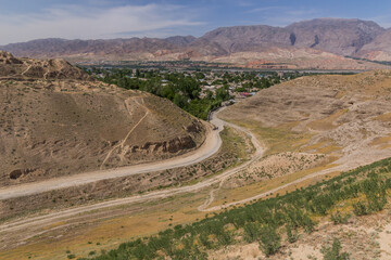 Fototapeta na wymiar View of Penjikent in Tajikistan