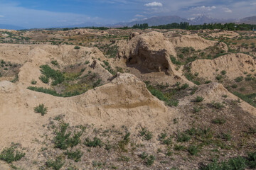 Ruins of Ancient Penjikent in Tajikistan