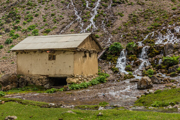 Stream in  Marguzor village in Haft Kul in Fann mountains, Tajikistan