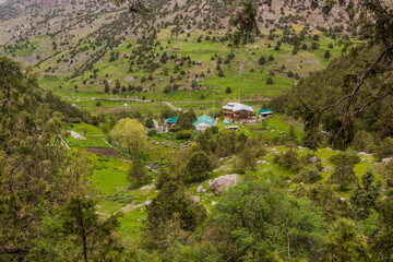 Artuch Alplager hut in Fann mountains, Tajikistan