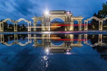 Palace of Nations (official residence of the President of Tajikistan) in Dushanbe, capital of...