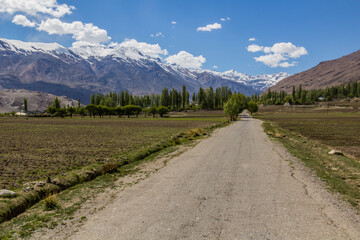 Obraz premium Road in Wakhan valley, Tajikistan