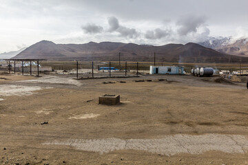 View of Murghab village in Gorno-Badakhshan Autonomous Region, Tajikistan