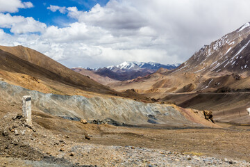 Fototapeta na wymiar Pamir mountains in Gorno-Badakhshan Autonomous Region, Tajikistan
