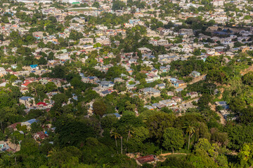 Obraz premium Aerial view of Puerto Plata, Dominican Republic