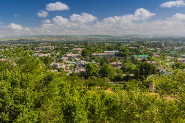 Aerial view of Osh, Kyrgyzstan