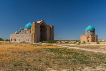 Rabia Sultan Begim and Khoja Ahmed Yasawi mausoleum in Turkistan, Kazakhstan