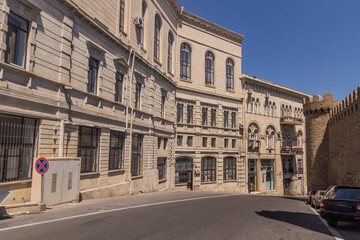 Fototapeta premium Street in the center of Baku, Azerbaijan