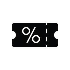 discount coupon icon vector. sale percent  sign