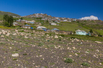 Fototapeta na wymiar View of Xinaliq (Khinalug) village, Azerbaijan