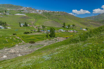 Fototapeta na wymiar Landscape around Xinaliq (Khinalug) village, Azerbaijan