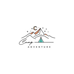 Mountain Adventure outdoor logo design