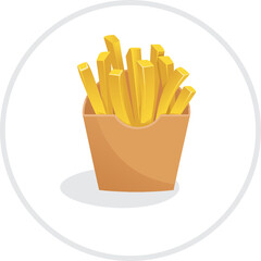 french fries with ketchup