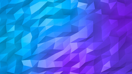 Fototapeta premium Background polygon two color blue and purple.