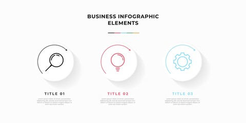 Presentation business infographic template with 5 options or steps. Modern infographic design template. Creative concept of five stages of business project