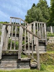 Fototapeta premium Holztreppe