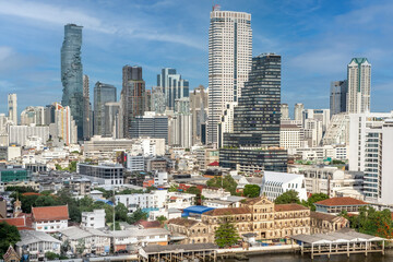 Central business district of Bangkok Thailand
