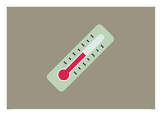 Thermometer simple flat illustration