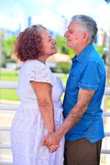 Naklejka premium couple holding hands, National Day of the Elderly, International Day of the Third Age, s3nior life