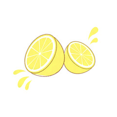 輪切りにされた新鮮なレモン