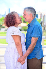 Naklejka premium senior couple, National Day of the Elderly, International Day of the Third Age, s3nior life
